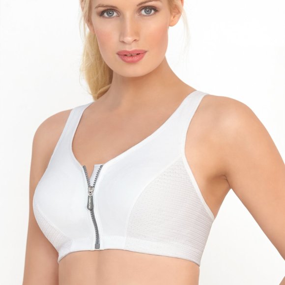 Set of 3! 32DD Glamorise SPORT Bra (HIGH-IMPACT) White (RACERBACK) T-Back NEW - Picture 11 of 16